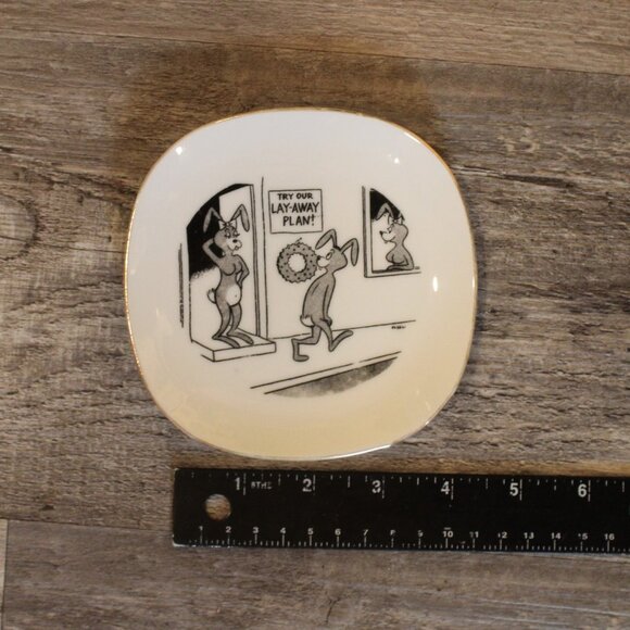 Trinket Dish Humor Mid Century vintage collectible - Picture 2 of 6